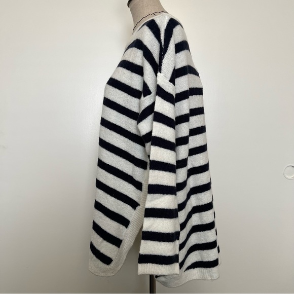 NWT Ellos blue and white striped sweater - Picture 6 of 13